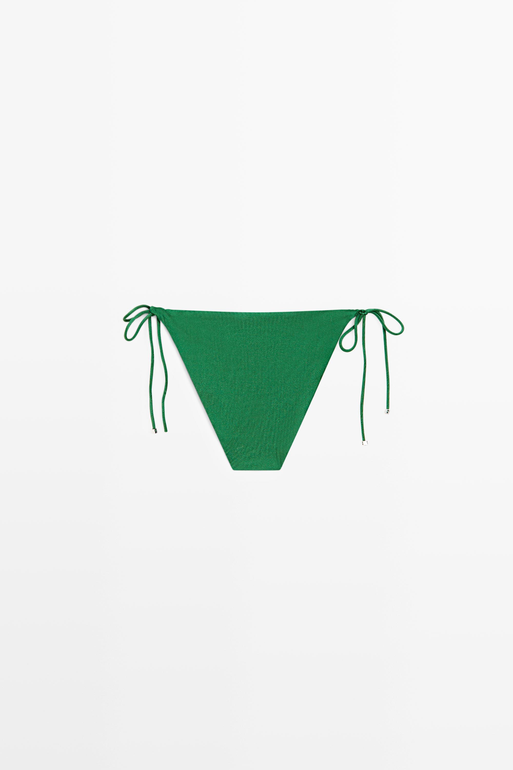 Bas de bikini à nœud brillant